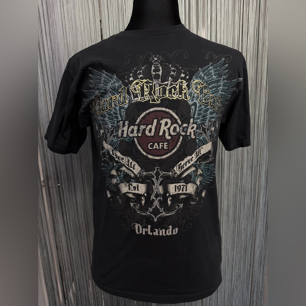 Hard Rock Cafe Black and Blue Graphic Tee - Picture 5 of 7